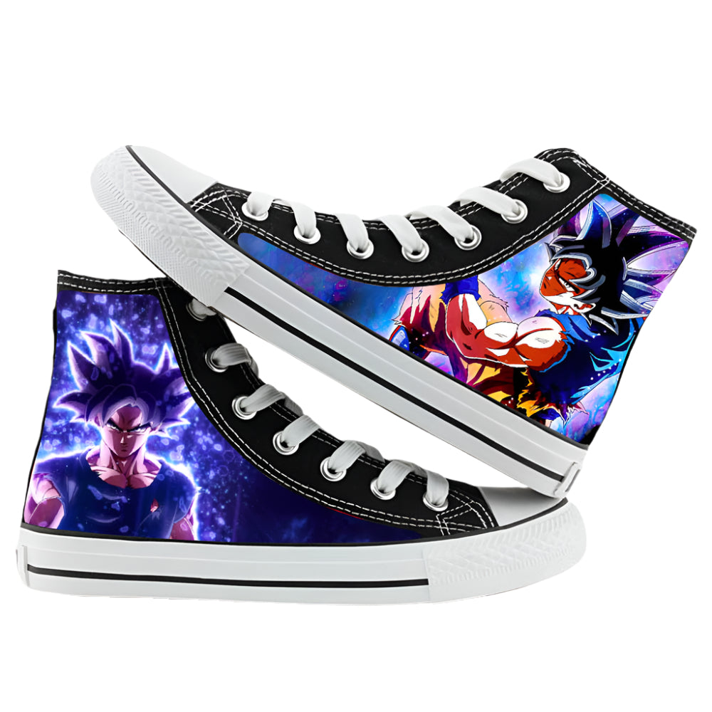Dragon Ball Black High-Top Canvas Shoes Anime Autumn Sneakers for Fans & Casual Streetwear