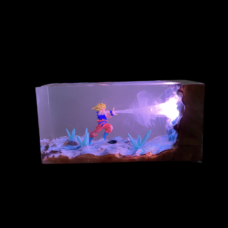 Dragon Ball Z Kakarot Kamehameha Night Light NIKOLATOY Anime Resin Desktop Figure