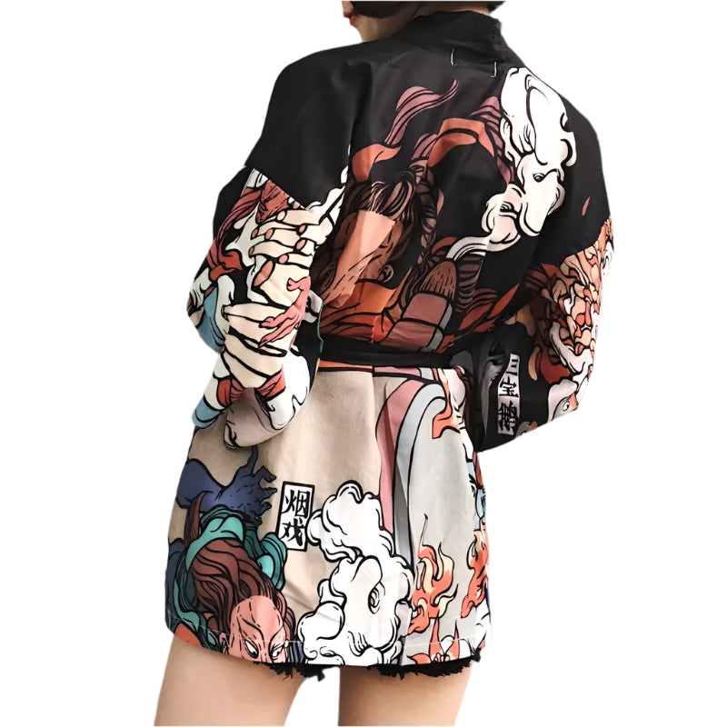 Traditional Japanese Yukata Kimono – Elegant Anime-Inspired Style for Cosplay & Beach Days