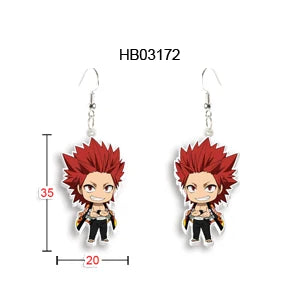 Me And My Hero Academia Anime Epoxy Stud Earrings Handcraft