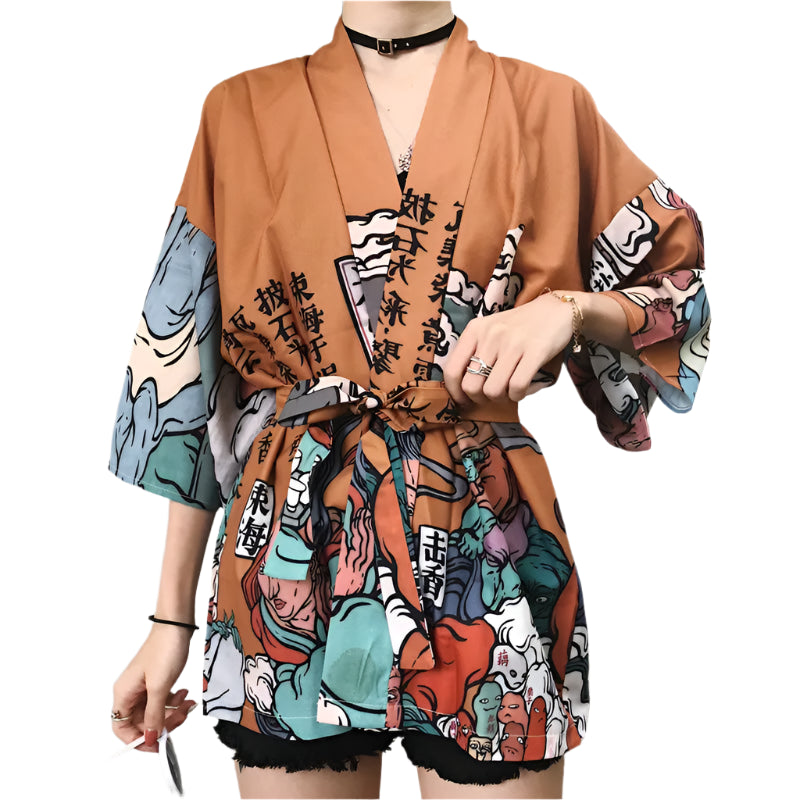 Traditional Japanese Yukata Kimono – Elegant Anime-Inspired Style for Cosplay & Beach Days