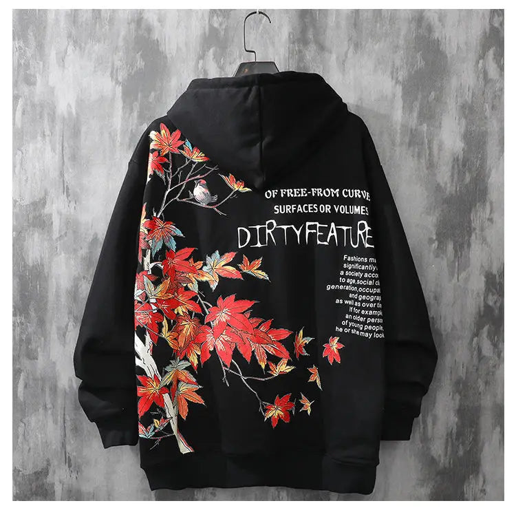 Men's anime hip-hop japanese streetwear Sweatshirt hoodies