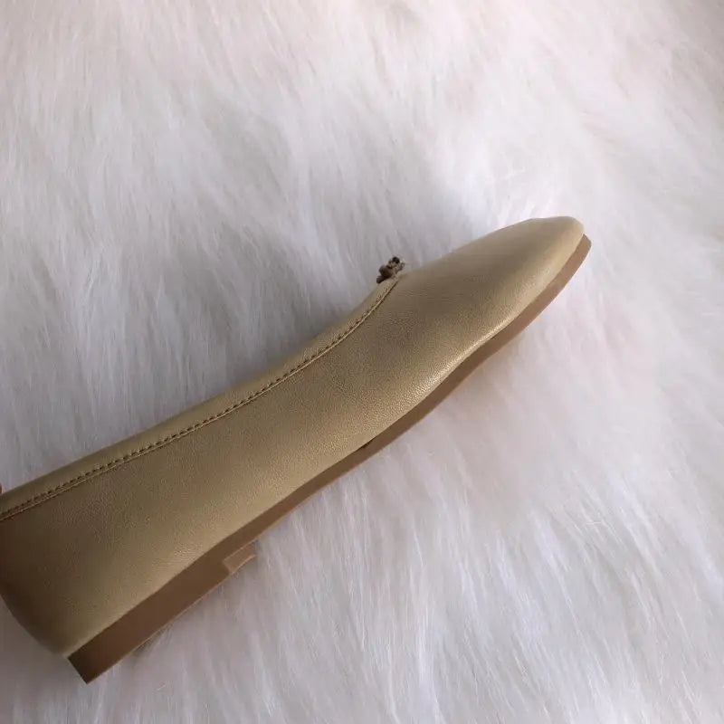Ninja Girl Split-Toe Flats – Microfiber Leather Stealth Mode Comfort