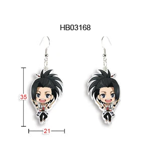 Me And My Hero Academia Anime Epoxy Stud Earrings Handcraft