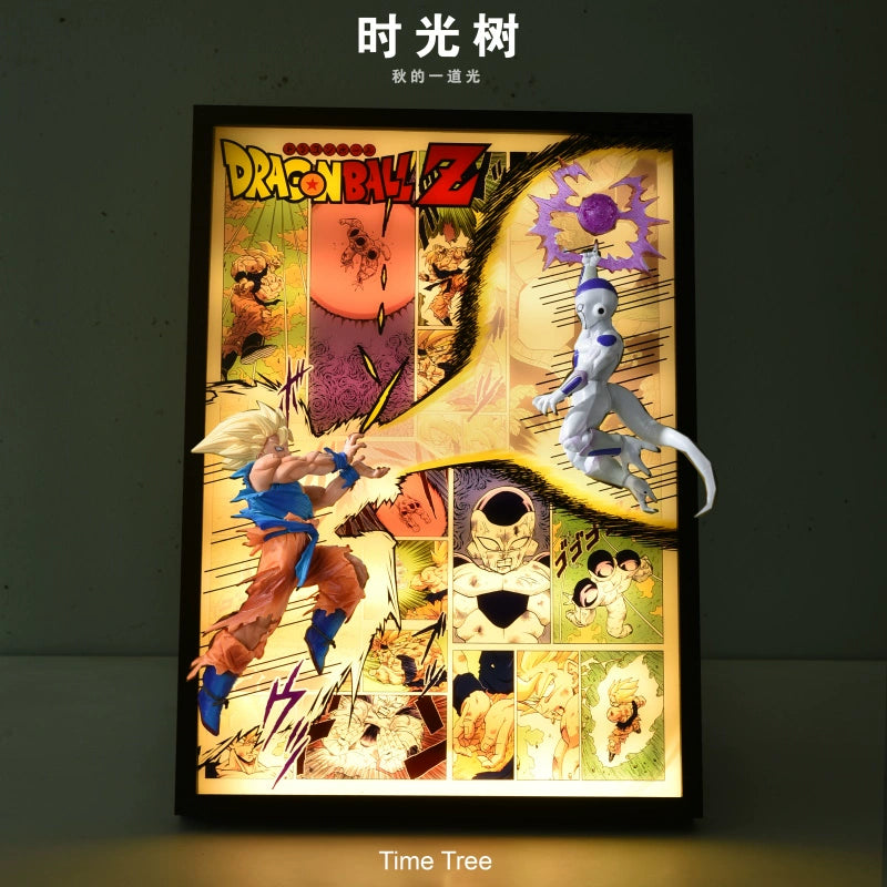 Goku vs. Frieza 3D Light Burst Panel