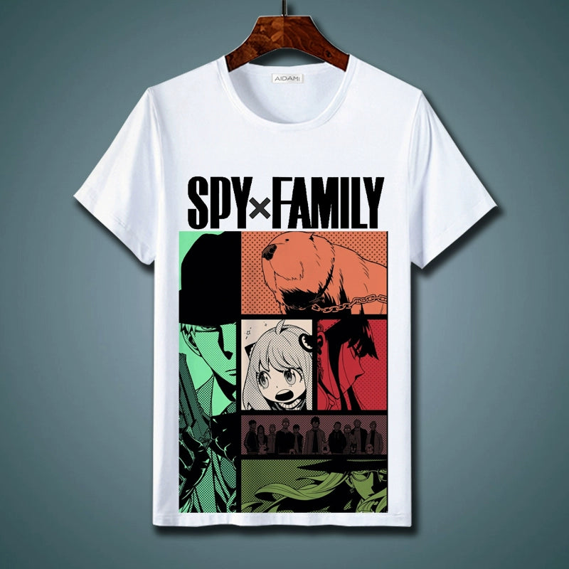 Spy Play House Short-Sleeved T-Shirt Spy x Family Ania Fujie Anime Peripheral Teenagers Summer Top Clothes