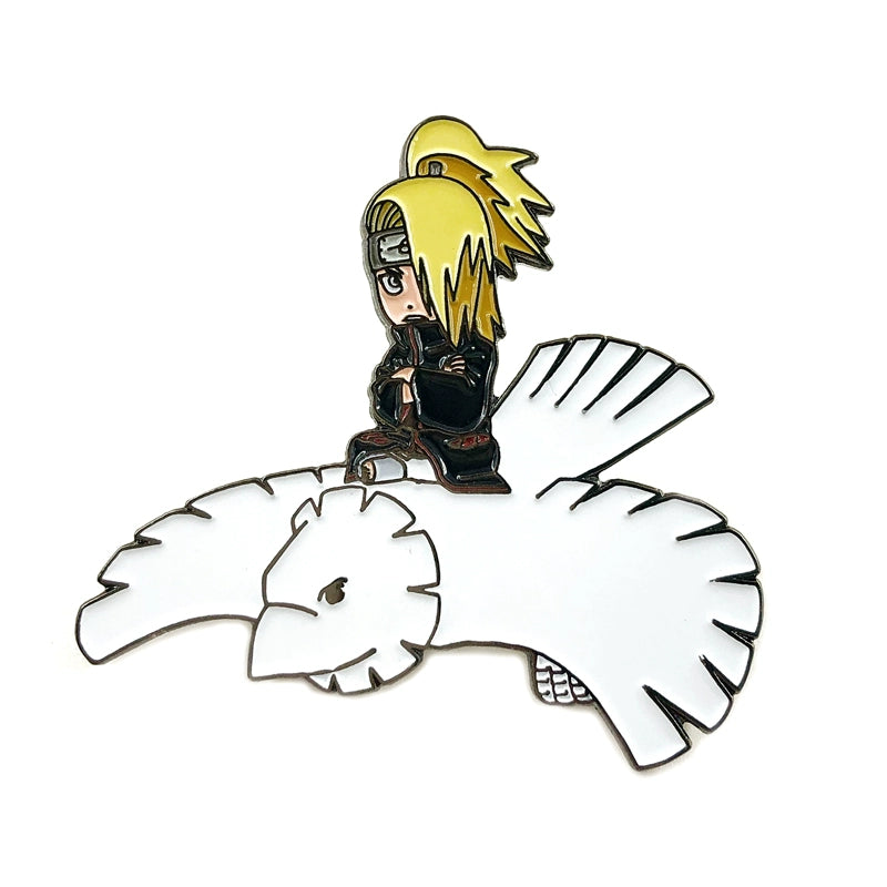 Naruto Akatsuki Brooch Set Itachi, Deidara, Kisame, Pain Metal Badge for Bag Decoration & Collection