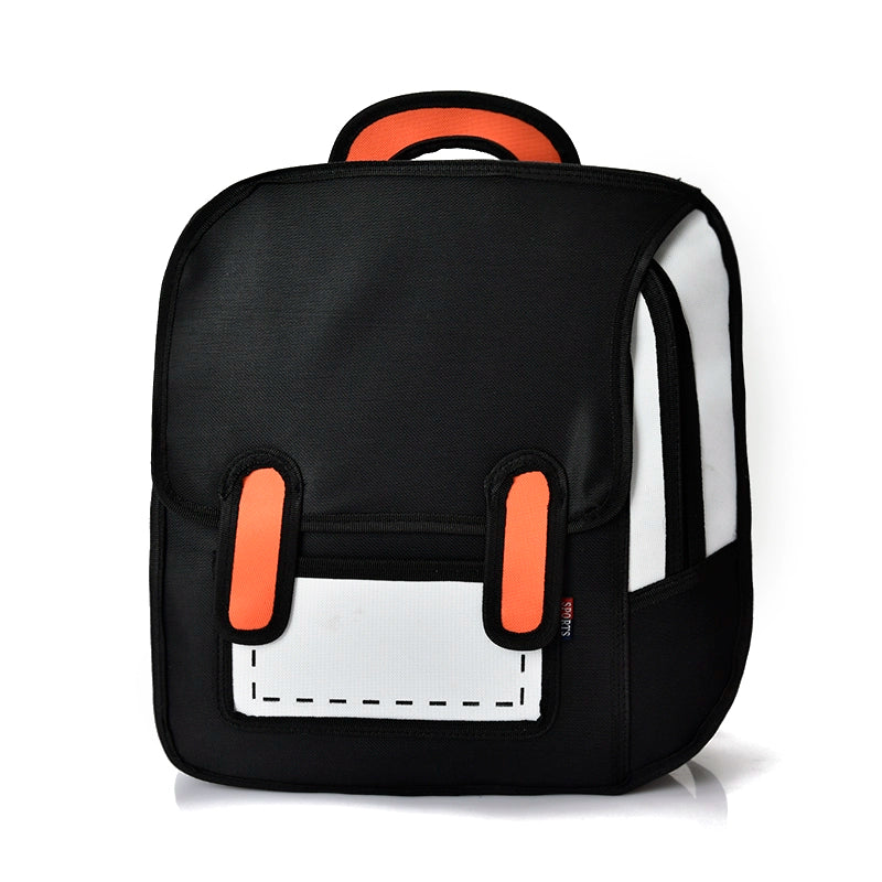 Ulzzang Street Style Spoof Backpack Creative & Cool Korean-Inspired School Bag