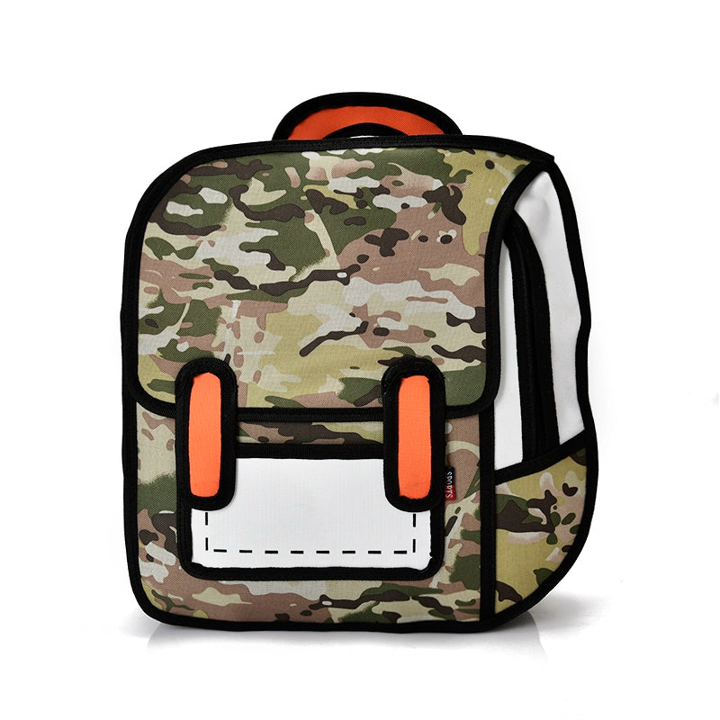 Ulzzang Street Style Spoof Backpack Creative & Cool Korean-Inspired School Bag