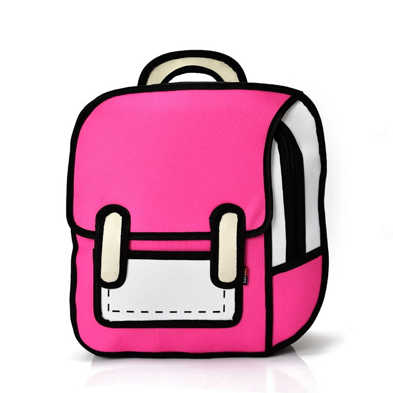 Ulzzang Street Style Spoof Backpack Creative & Cool Korean-Inspired School Bag