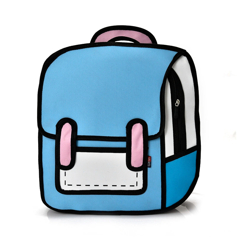 Ulzzang Street Style Spoof Backpack Creative & Cool Korean-Inspired School Bag