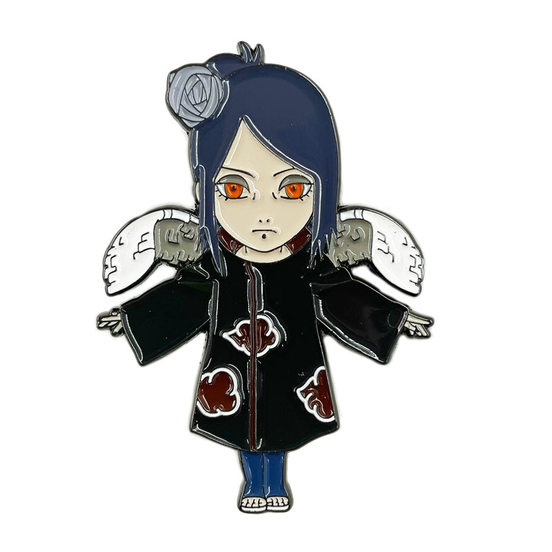Naruto Akatsuki Brooch Set Itachi, Deidara, Kisame, Pain Metal Badge for Bag Decoration & Collection