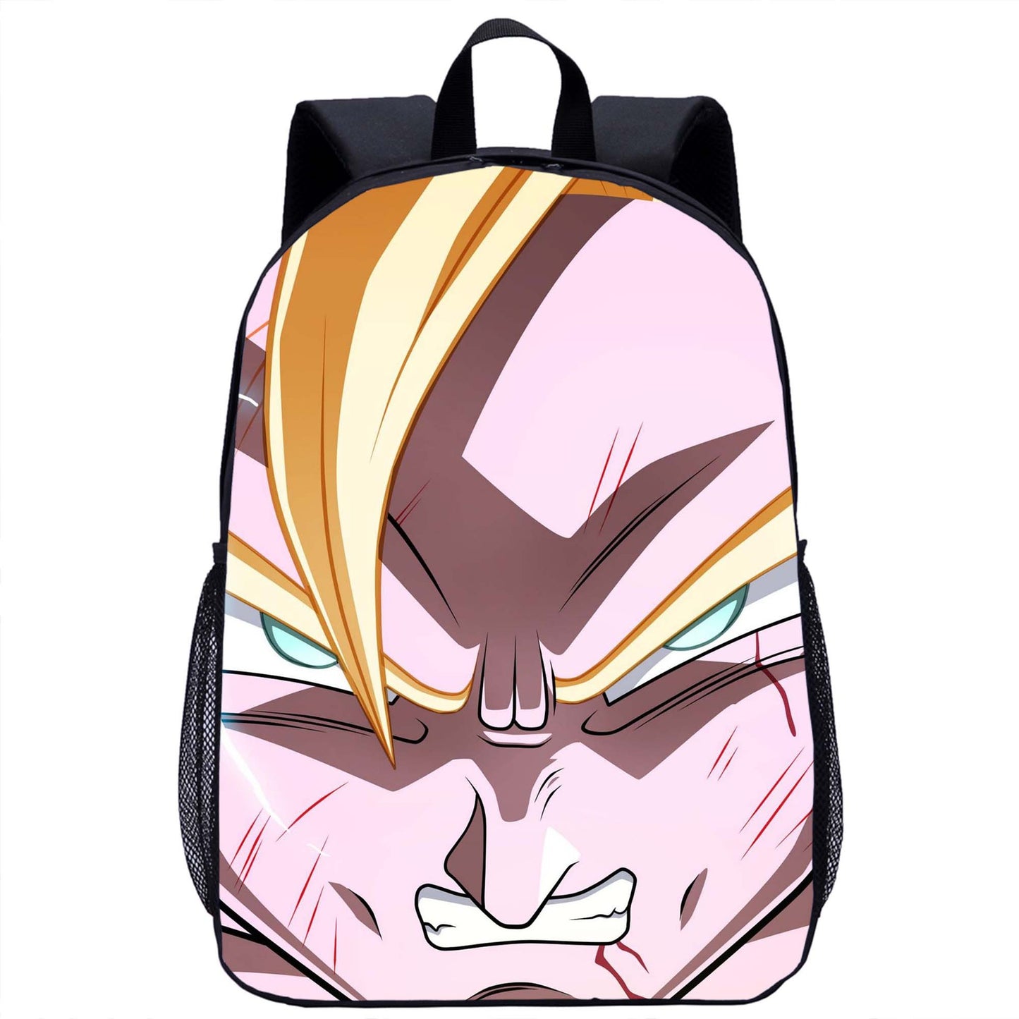 Dragon Ball Saiyan 17" Backpack Cartoon Print School Bag for Kids & Teens