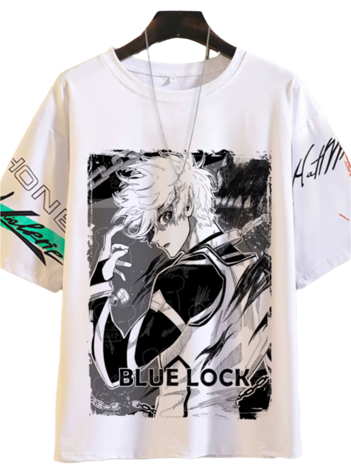 Blue Prison Pain Clothes T-Shirt BLUE LOCK Jieshi Yiling Wangbee Le Back Male and Female Teen Summer Top Anime Peripheral