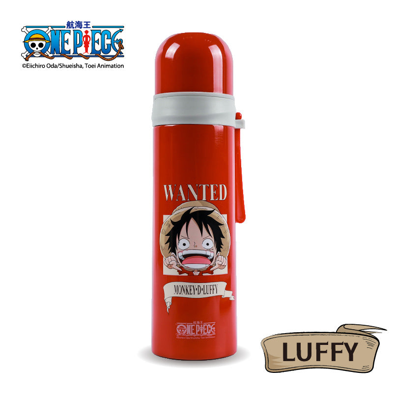 One Piece Bullet Thermos 304 Stainless Steel Portable Cup for Anime Fans