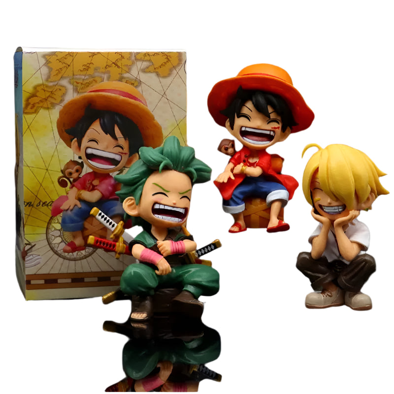 One Piece Q-Edition Figure Set Zoro, Luffy, Sanji, Ace & Yamato