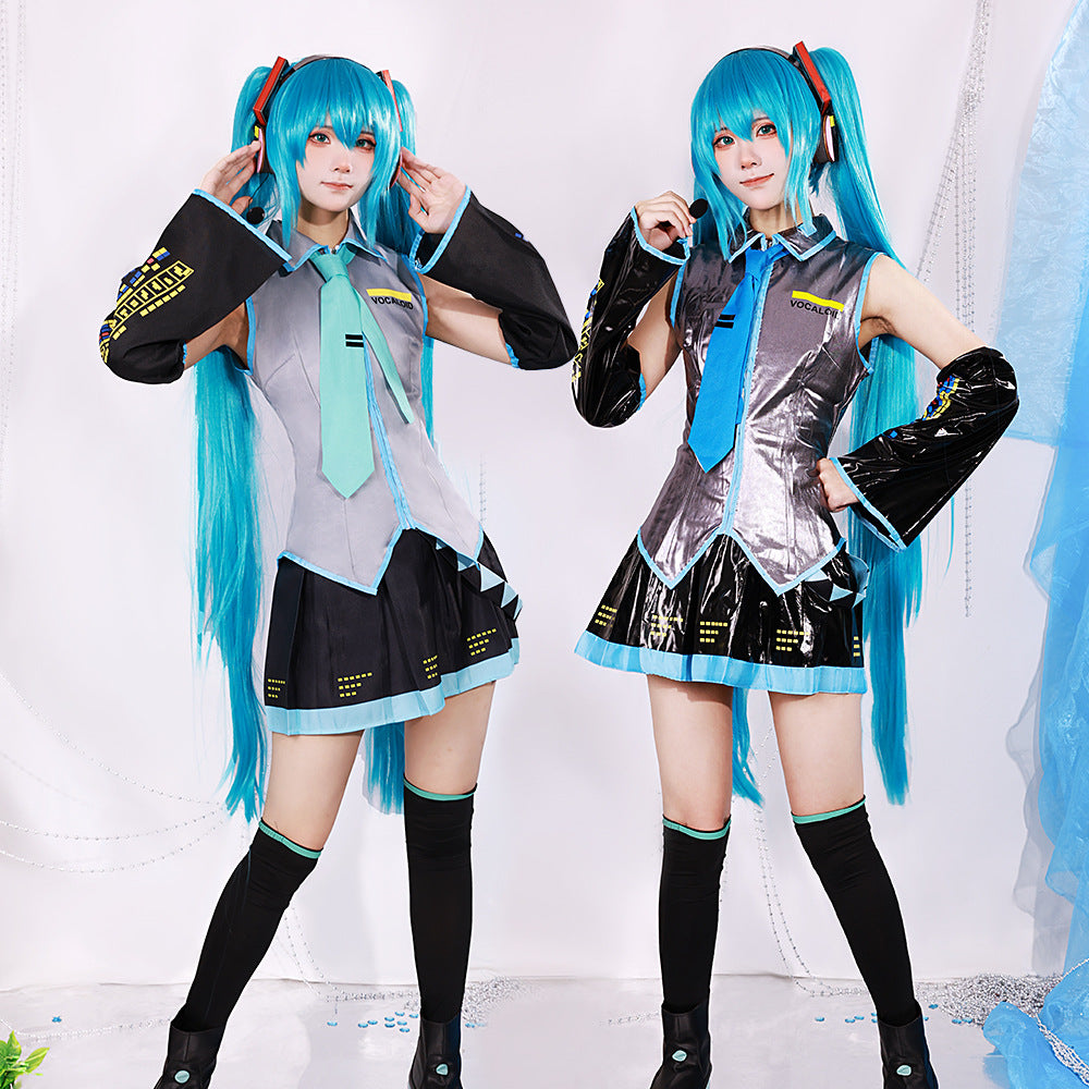 Fog Capital Virtual Idol Cosplay Set Glossy Patent Leather JK Style!