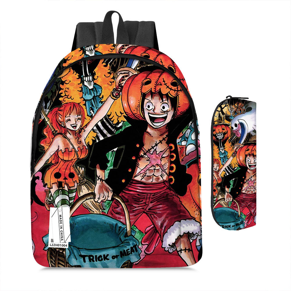 One Piece Luffy Adventure School Backpack Set 2-Piece Combo