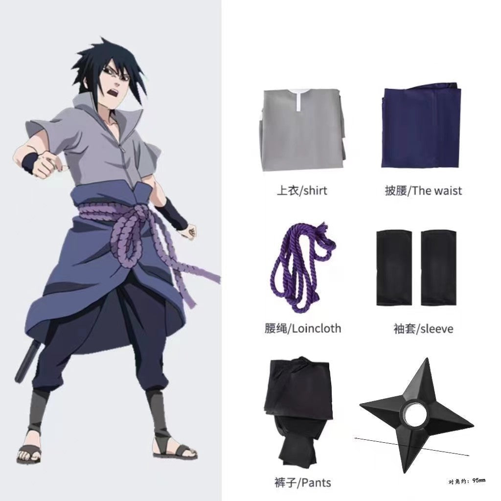 Sasuke Uchiha Cosplay | Ninchiha 4th Gen Shippuden Costume Set