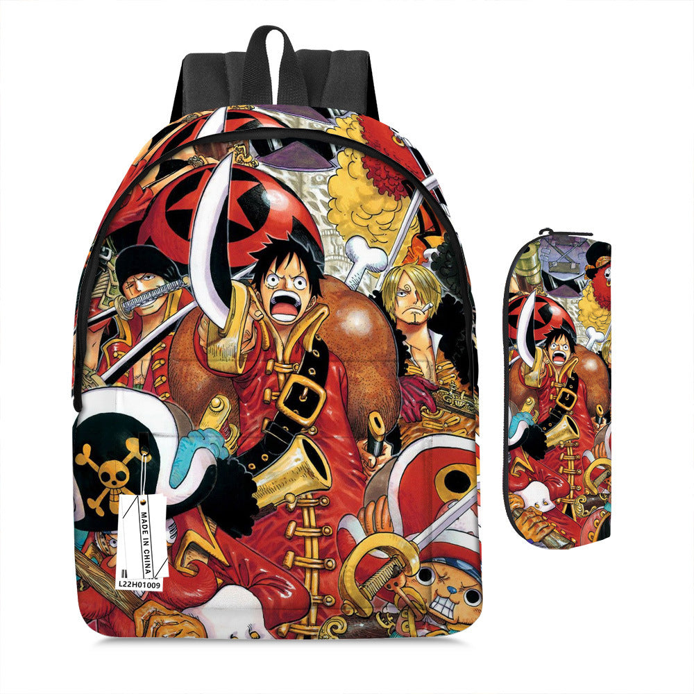 One Piece Luffy Adventure School Backpack Set 2-Piece Combo