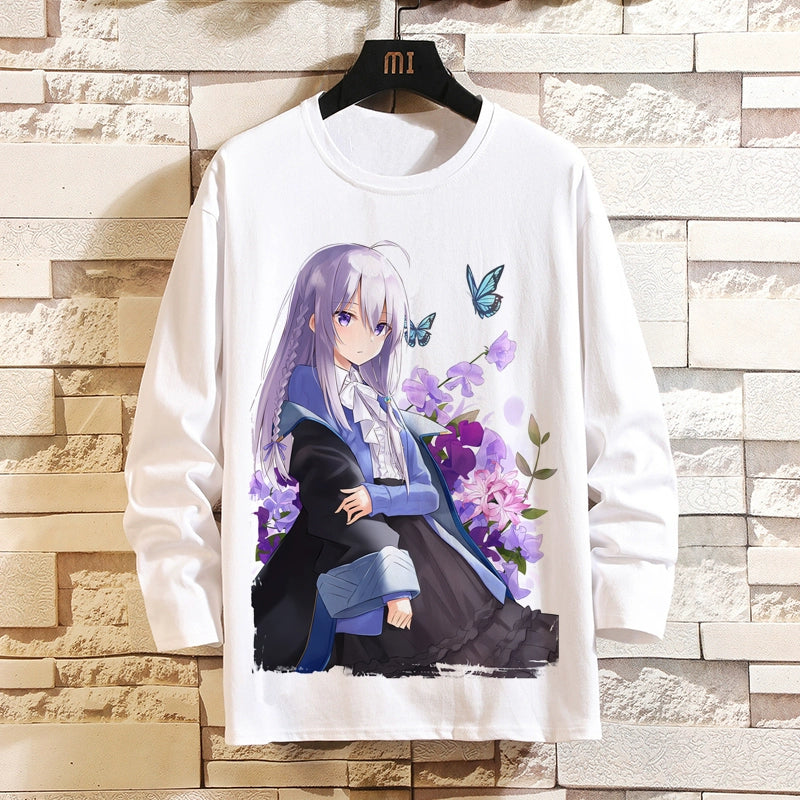 Witch Journey Irena Periphery Long-Sleeved T-Shirt Emnessia Anime Two-Dimensional Men and Women Autumn Clothes