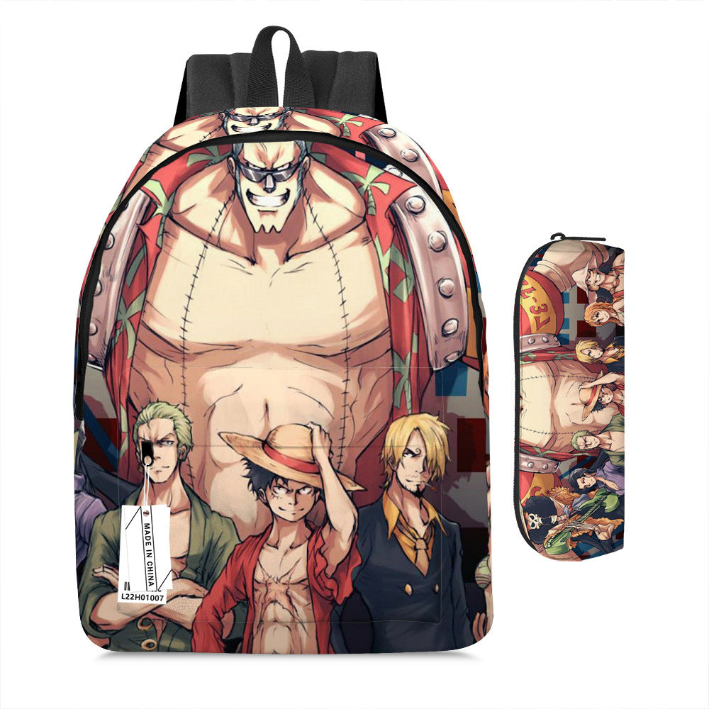 One Piece Luffy Adventure School Backpack Set 2-Piece Combo