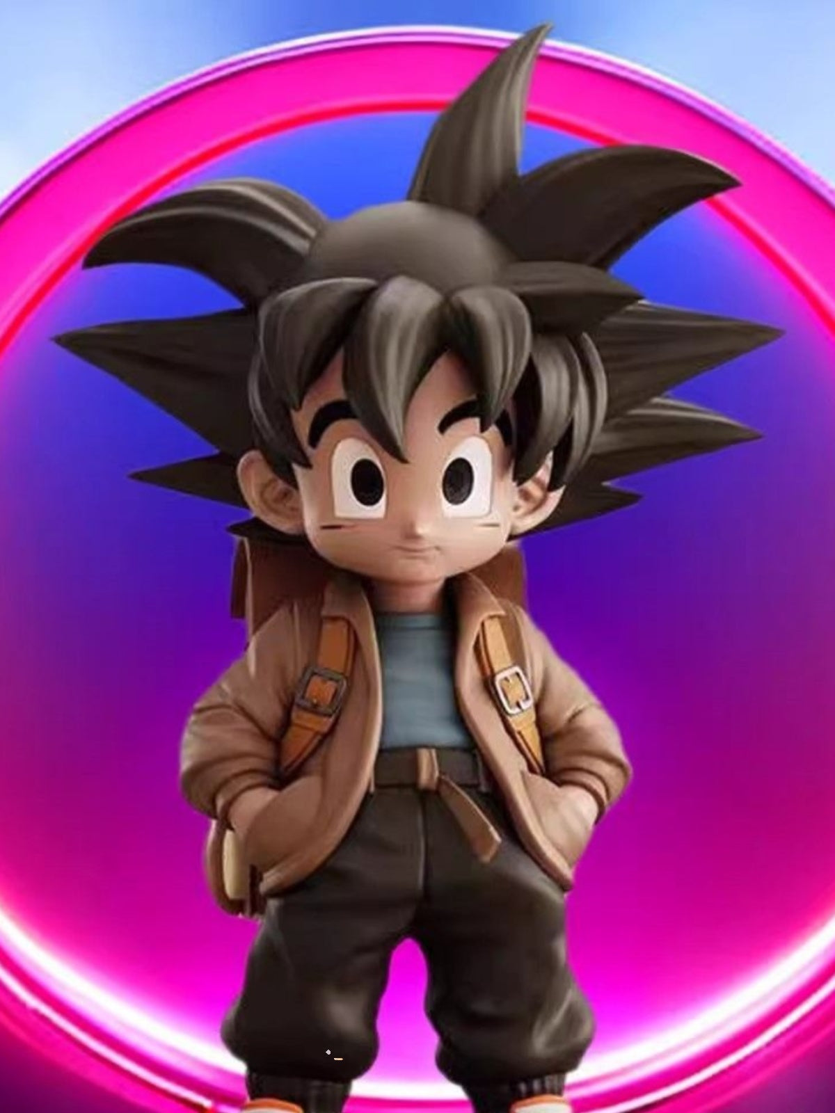 Dragon Ball Q-Version Monkey King Figure Mini Backpack Charm & Desktop Figure