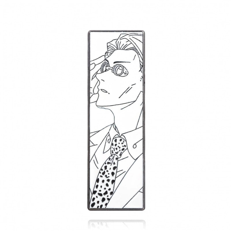 Jujutsu Kaisen Anime Brooch Set Black & White Badge Collection Featuring Gojo, Nobara, Nanami, Yuta & More