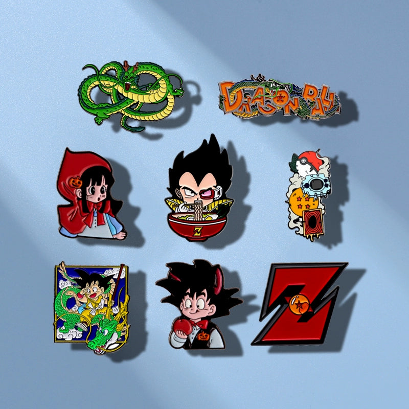 Dragon Ball Goku Metal Brooch Monkey King Anime Pin Accessory