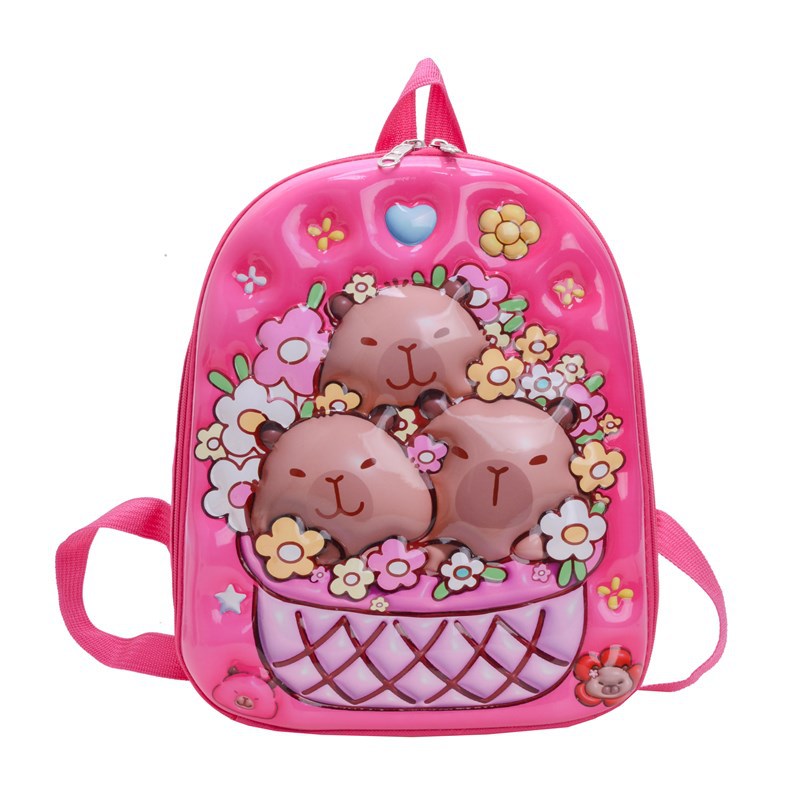 Cross-border new children's cartoon rabbu, cute girl's schoolbag, backpack, kindergarten backpack, boy's baby hard shell