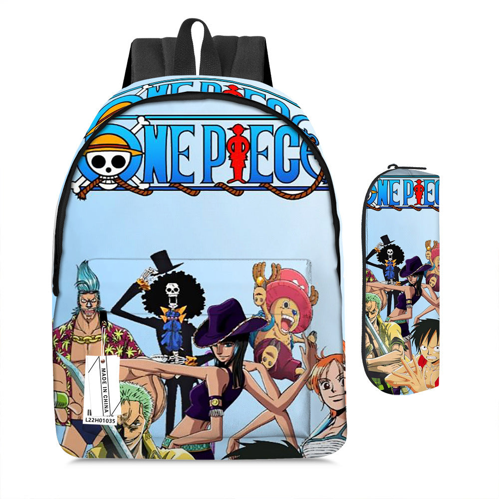 One Piece Luffy Adventure School Backpack Set 2-Piece Combo
