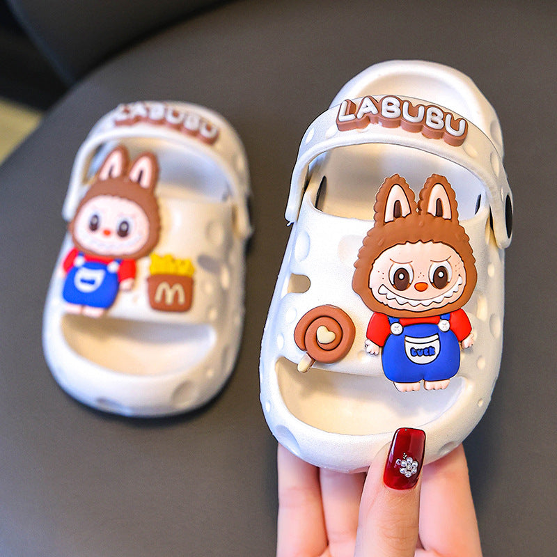 Labubu new cartoon children's boys and girls sandals