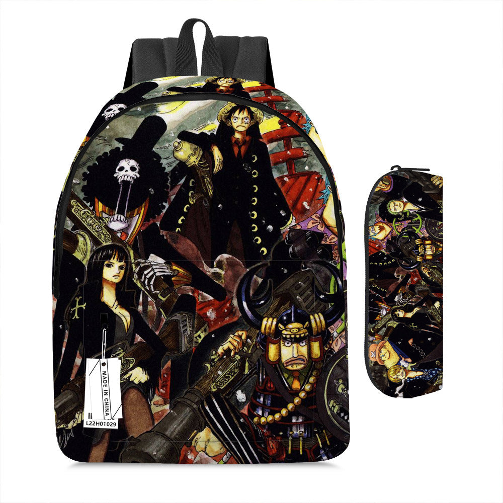 One Piece Luffy Adventure School Backpack Set 2-Piece Combo