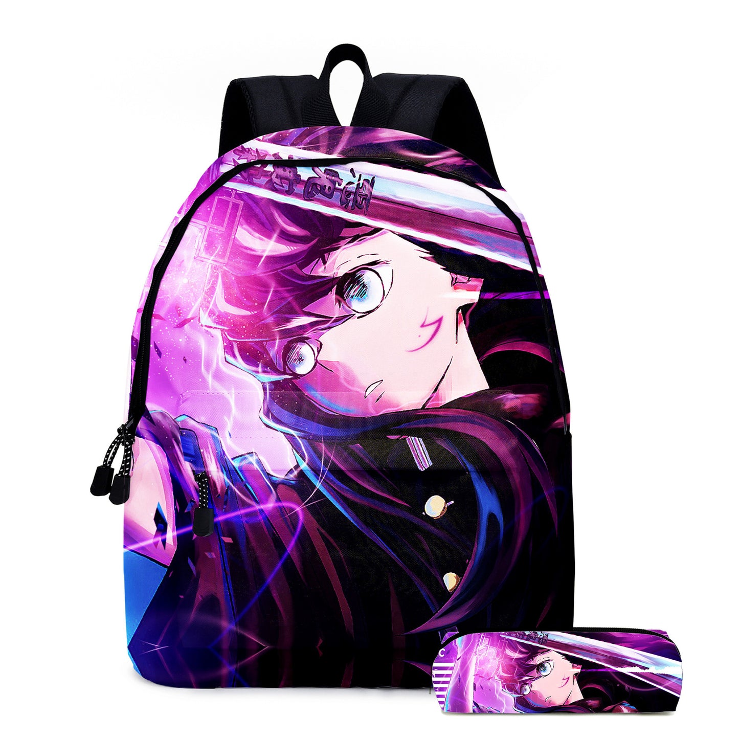 Super Moon Blade 3D Print Anime Backpack 2-Piece School Bag Set