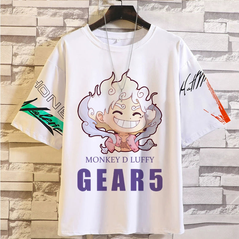 One Piece Short-Sleeved T-Shirt Male Summer Five-Point Sleeve Loose Version Youth Bottoming Shirt INS Style Half-Sleeved Tee