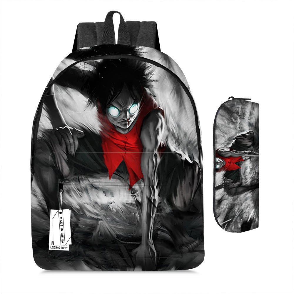 One Piece Luffy Adventure School Backpack Set 2-Piece Combo