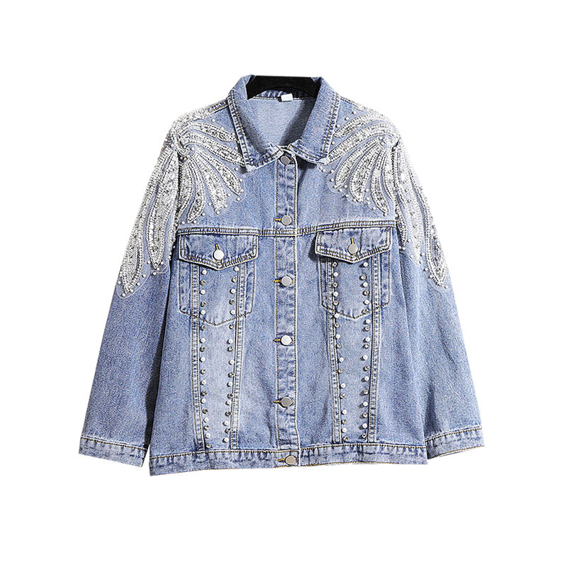 Fengjie Loose-Fit Denim Jacket – Euro Street Style with Anime Protagonist Energy