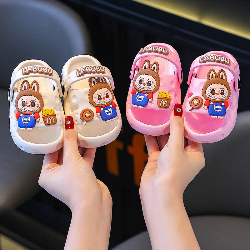 Labubu new cartoon children's boys and girls sandals
