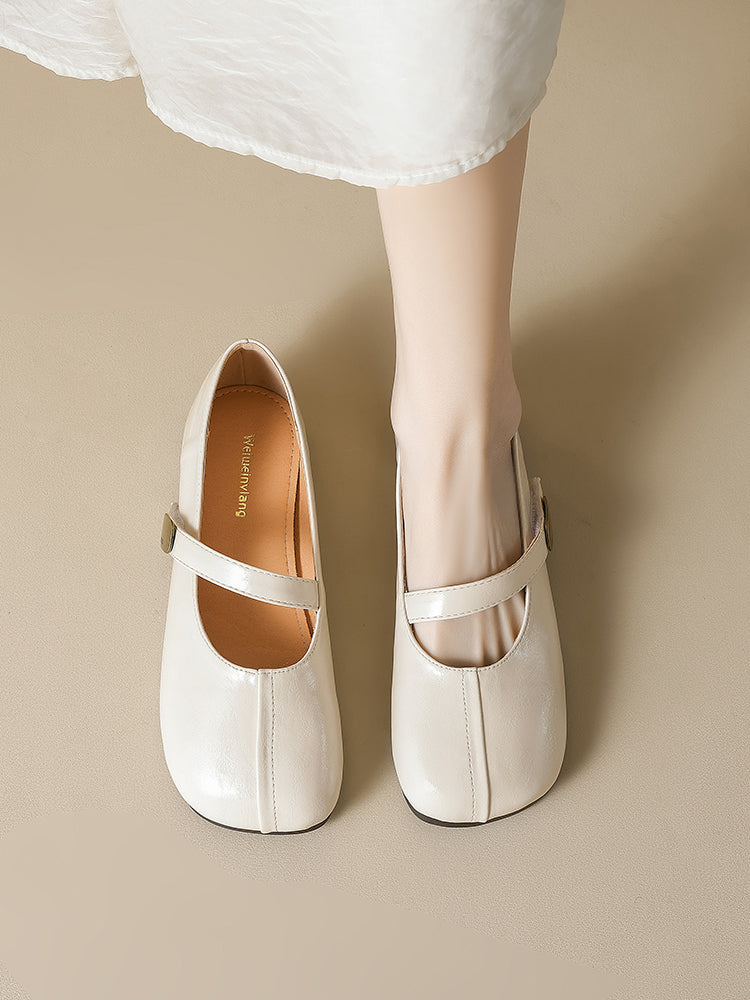 Plus Size Soft Bottom Mary Janes – Comfy Anime-Inspired Flats for Everyday Arcs