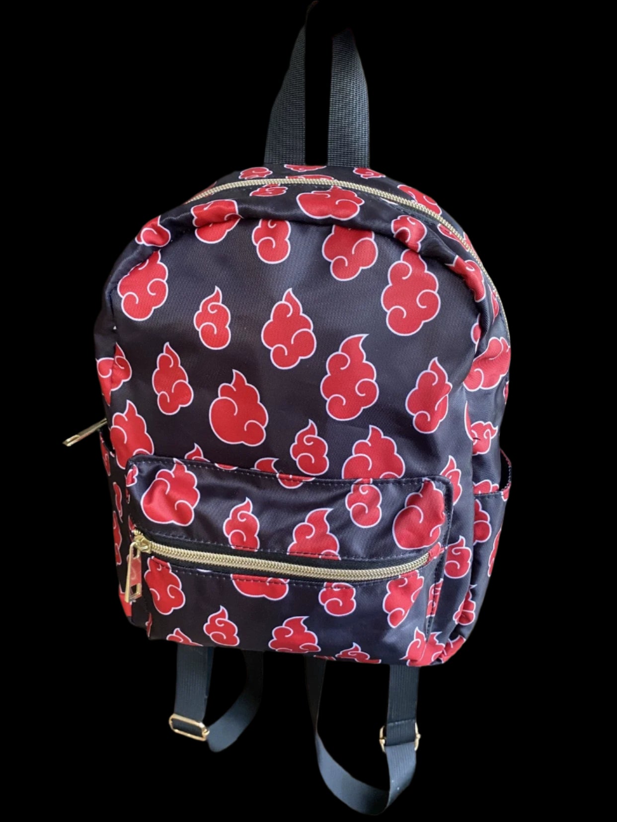 Naruto Backpack (Red Flame) Anime Peripheral Student School Bag for Kids & Teens