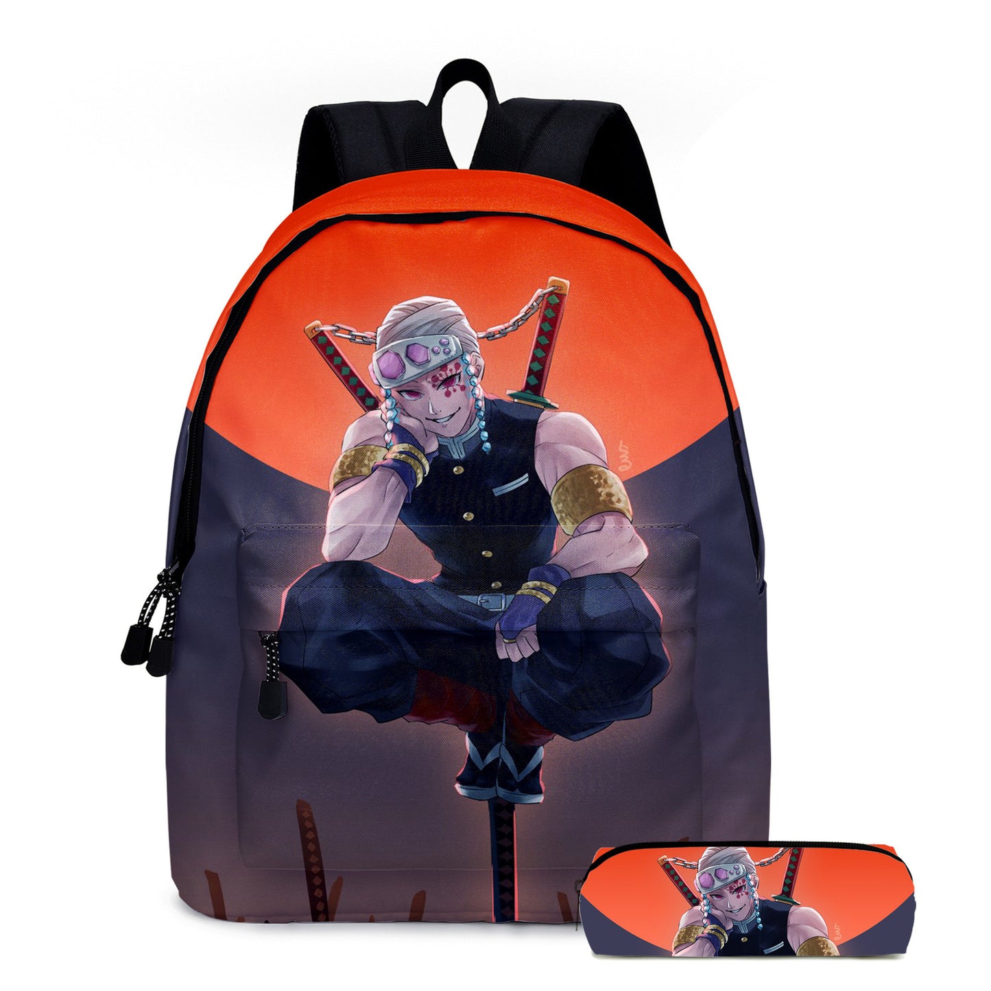 Super Moon Blade 3D Print Anime Backpack 2-Piece School Bag Set