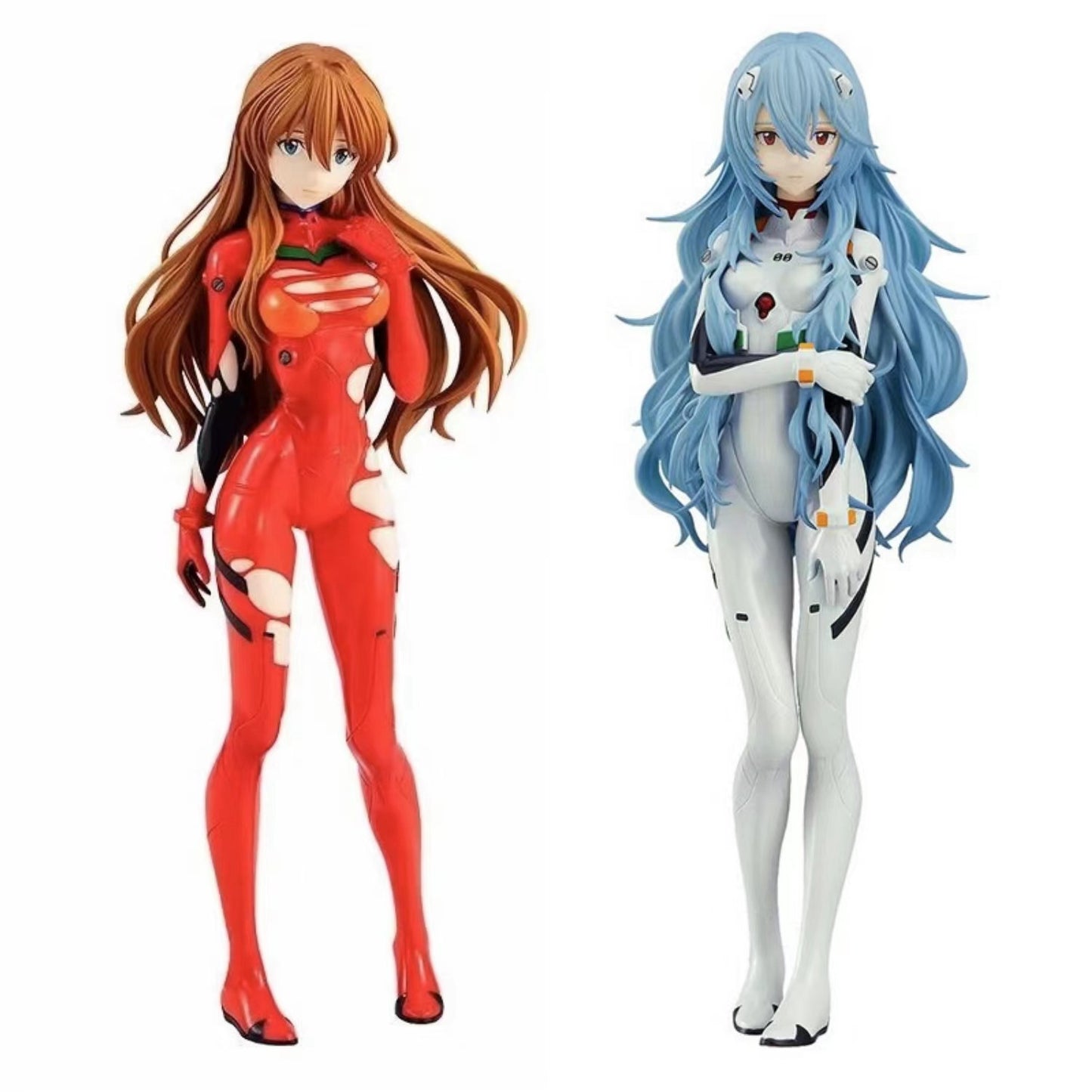 EVA Red Dress Rei & Asuka Figure Long Hair Theatrical Ver. Standing Model