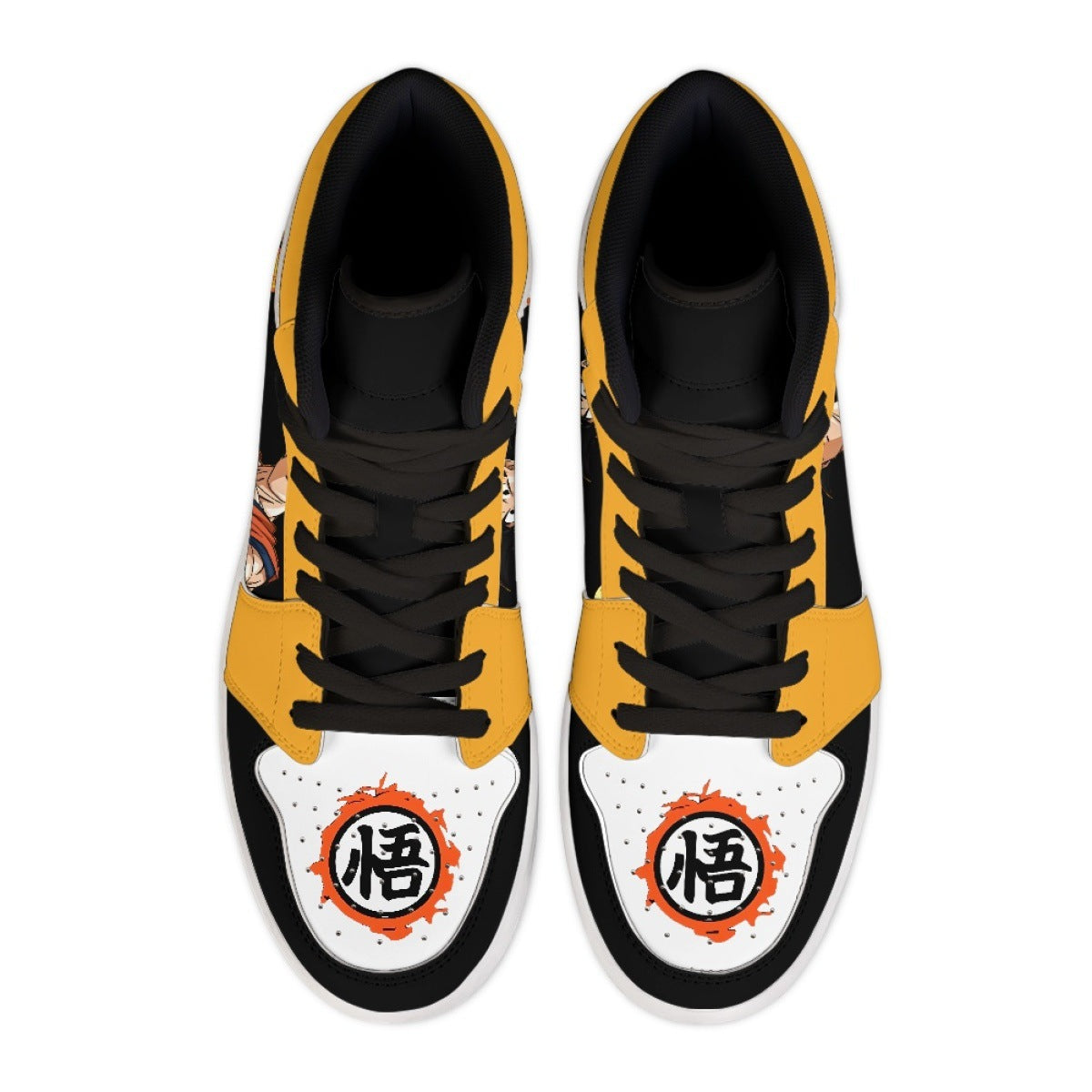 Dragon Ball Goku High-Top Sneakers Cute Anime Shoes for Men, Women & Couples Cross-Border