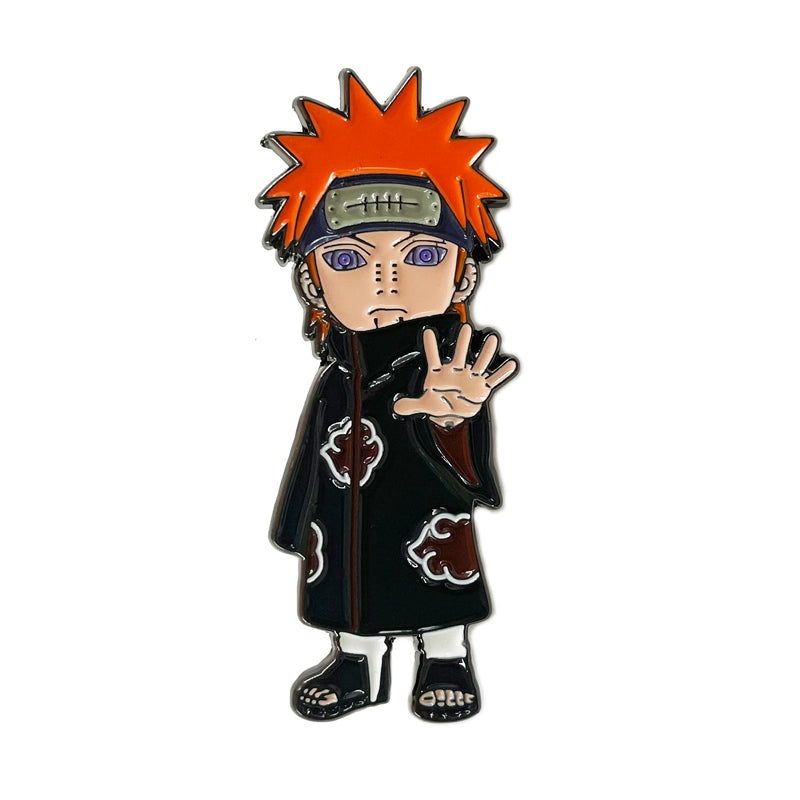 Naruto Akatsuki Brooch Set Itachi, Deidara, Kisame, Pain Metal Badge for Bag Decoration & Collection
