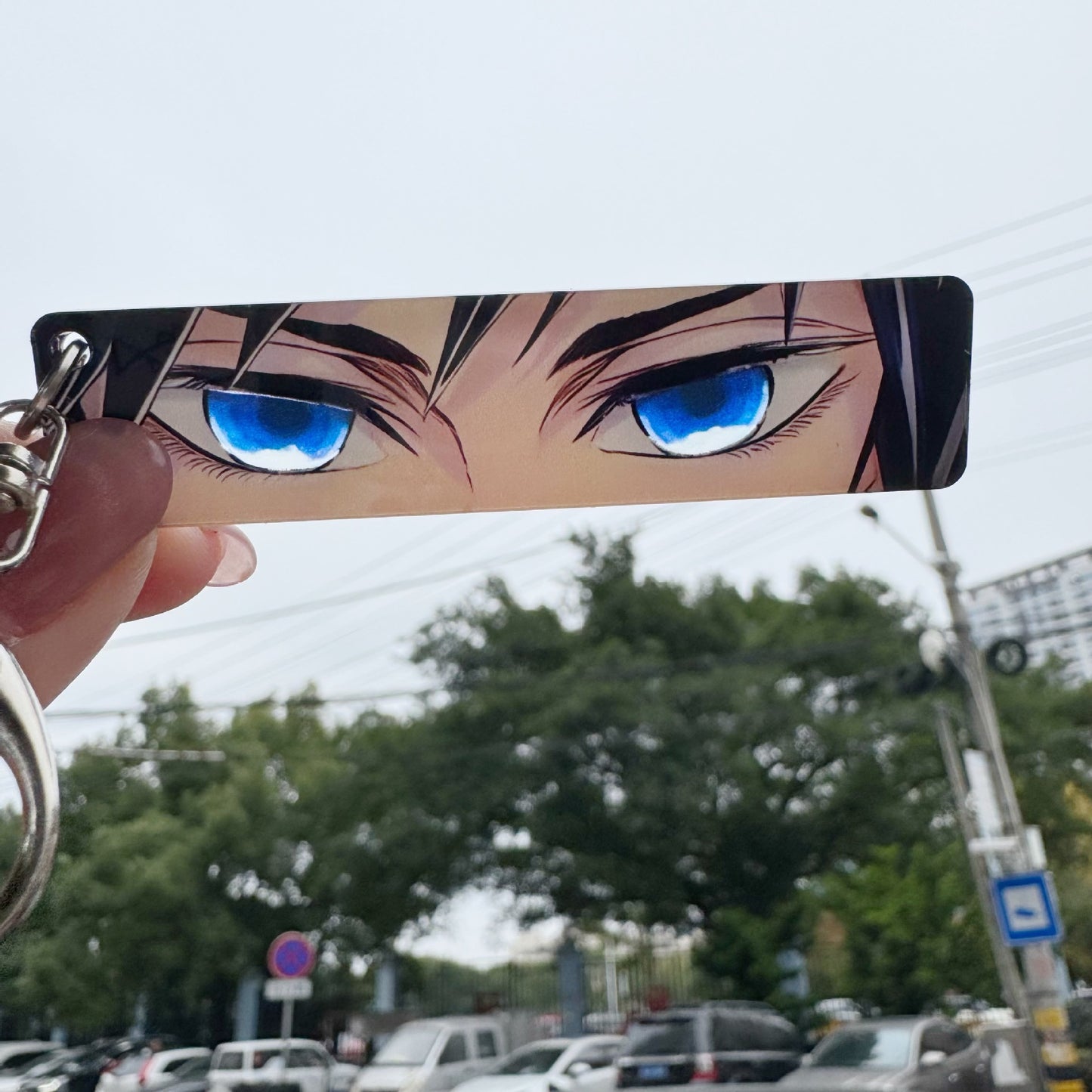Demon Slayer Eye Acrylic Keychain Zenitsu, Muichiro & Mitsuri Kanroji