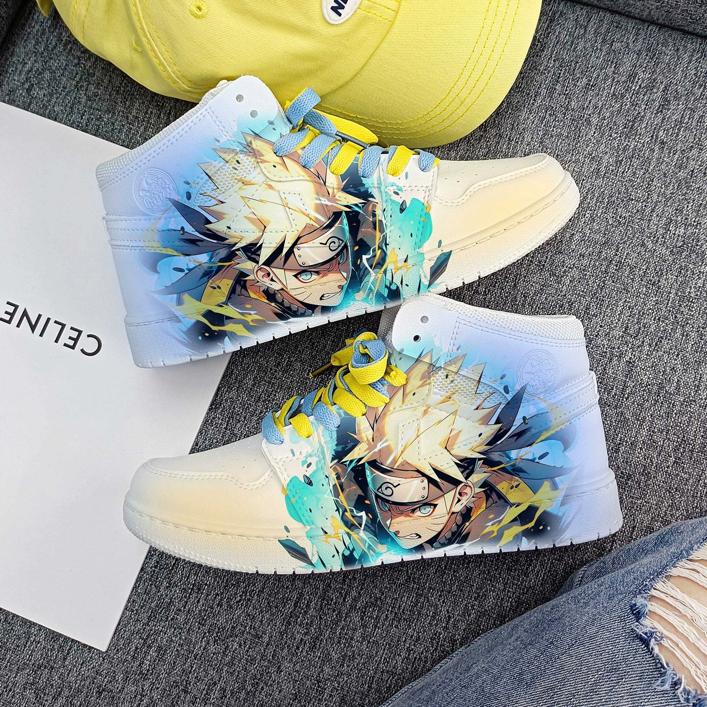Naruto x Sakura Couple Sneakers Pull-Back Style Casual Anime Shoes