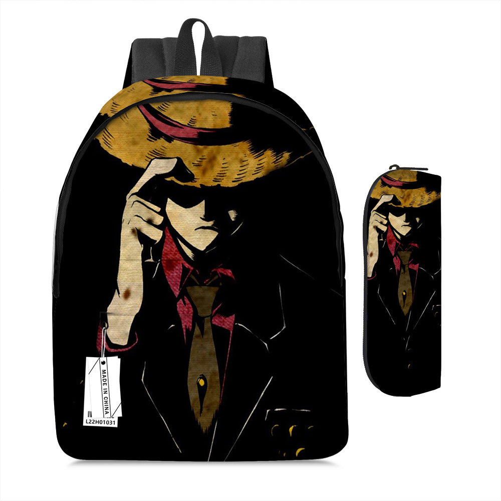 One Piece Luffy Adventure School Backpack Set 2-Piece Combo
