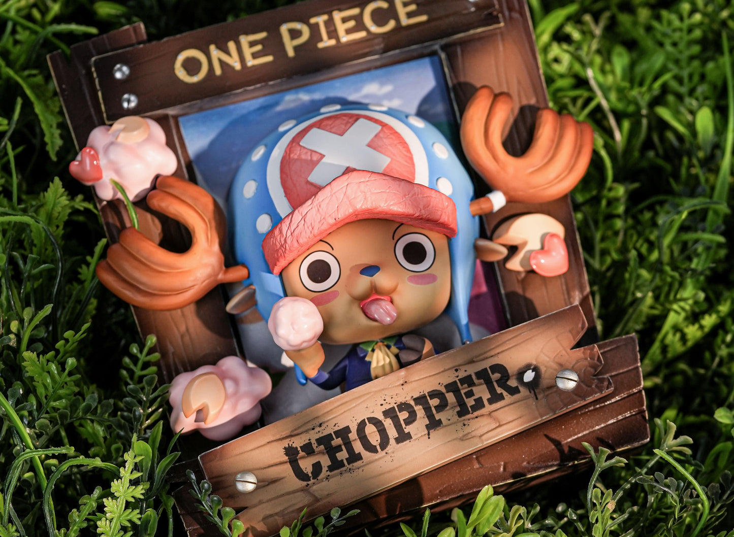 One Piece Cubic Photo Frame Luffy, Chopper, Zoro & Nami by Resonance GK x E2 Studio