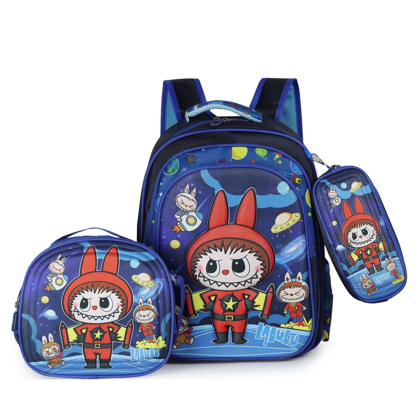 Labu Cross-border three-piece children's schoolbag