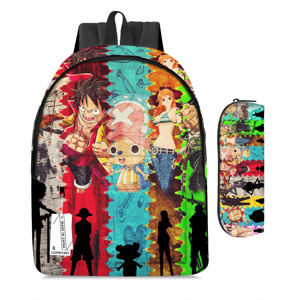 One Piece Luffy Adventure School Backpack Set 2-Piece Combo